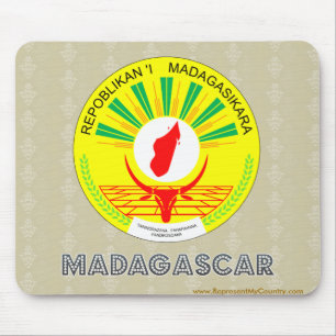 Madagaskar-Wappen Mousepad
