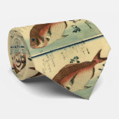 Madai oder Red Tai - Hiroshige japanische Fischdru Krawatte (Gerollt)