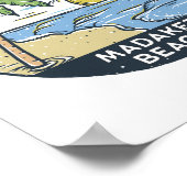 Madaket Beach Massachusetts Vintag Poster (Ecke)