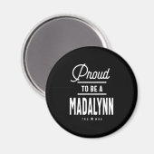 Madalynn Personalisiert Name Geburtstagsgeschenk Magnet (Vorderseite/Rückseite)