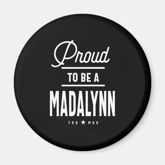 Madalynn Personalisiert Name Geburtstagsgeschenk Magnet (Vorne)