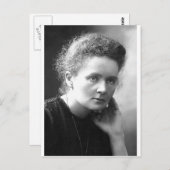 Madam Marie Curie Postkarte (Vorne/Hinten)