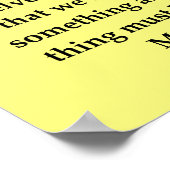 Madam-Marie-Curie-Zitat Poster (Ecke)