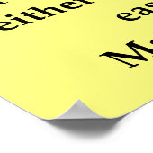 Madam-Marie-Curie-Zitat Poster (Ecke)