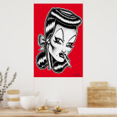 Madam Mars™/Glamour Portrait Poster (Küche)