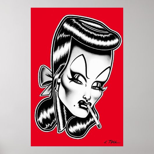 Madam Mars™/Glamour Portrait Poster (Vorne)