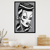 Madam Mars™/Glamour Portrait Poster (Küche)