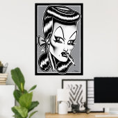Madam Mars™/Glamour Portrait Poster (Heimbüro)