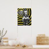Madam Mars™/Pet Hirn-Fledermaus Poster (Küche)