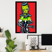 Madam Mars™/Verhüllte Glamour Poster (Heimbüro)