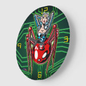 Madam Mechanism™/Mecha Spider Große Wanduhr (Winkel)