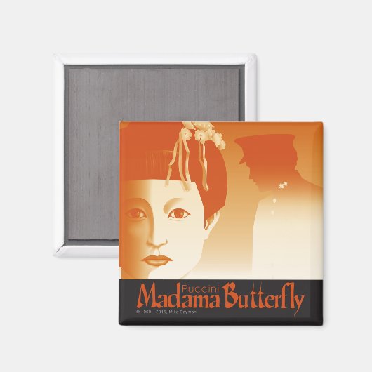 Madama Butterfly! Opera Magnet (Vorderseite/Rückseite)