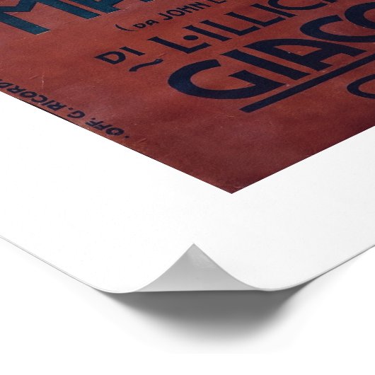 Madama Butterfly Vintage Poster (1904) (Ecke)