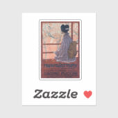 Madama Butterfly Vintage Poster (1904) Aufkleber (Blatt)