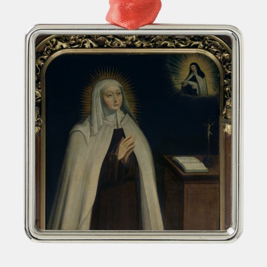 Madame Acarie bekannt als Marie de L'Incarnation Silbernes Ornament (Vorne)