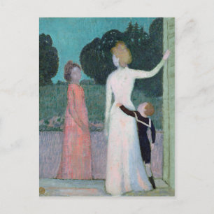 Madame Adrien Mithouard und ihr Sohn Postkarte