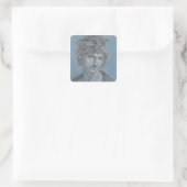 Madame Aubry Olympia of Gouges, 1784 Quadratischer Aufkleber (Tasche)