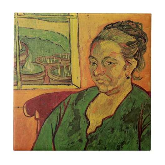 Madame Augustine Roulin von Vincent van Gogh Fliese (Vorderseite)