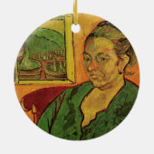 Madame Augustine Roulin von Vincent van Gogh Keramik Ornament (Hinten)