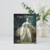 Madame Bergeret 1766 Boucher Happy Birthday Postkarte (Stehend Vorderseite)