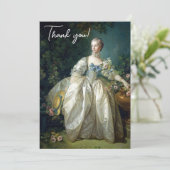 Madame Bergeret 1766 Boucher Herzlichen Glückwunsc Dankeskarte (Stehend Vorderseite)