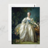 Madame Bergeret 1766 Boucher Postkarte (Vorne/Hinten)