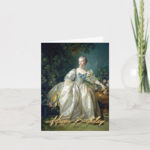 Madame Bergeret 1766 Happy Birthday Karte