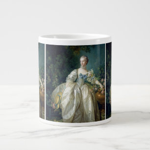 Madame Bergeret 1766 von Francois Boucher Ölfarbe Jumbo-Tasse