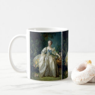Madame Bergeret 1766 von Francois Boucher Ölfarbe Kaffeetasse