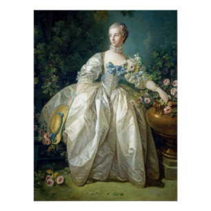 Madame Bergeret 1766 von Francois Boucher Ölfarbe Poster