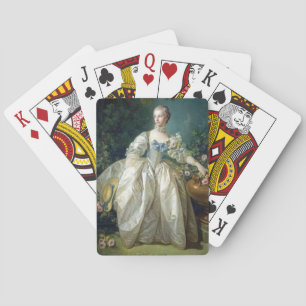 Madame Bergeret 1766 von Francois Boucher Ölfarbe Spielkarten