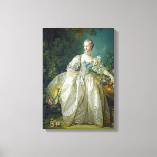 Madame Bergeret, C. 1766 (Öl auf Leinwand) Leinwanddruck