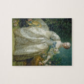 Madame Bergeret, C. 1766 (Öl auf Leinwand) Puzzle (Horizontal)