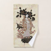 Madame Butterfly Badhandtuch Set (Handtuch)