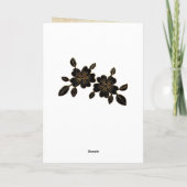 Madame Butterfly Blank Karte (Rückseite)