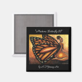 Madame Butterfly II Magnet (Vorderseite/Rückseite)