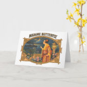 Madame Butterfly Karte (Gelbe Blume)