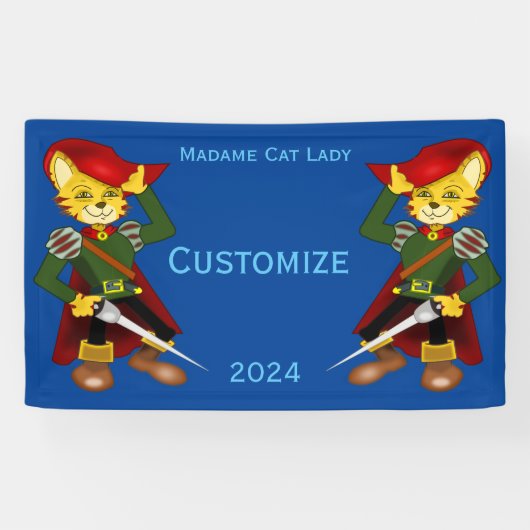 Madame Cat Lady 2024 für Präsident Thunder_Cove Banner (Horizontal)