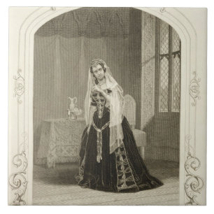 Madame Celeste als die Prinzessin Katherine, Sc Fliese