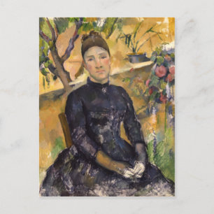 Madame Cézanne im Conservatory Postcard Postkarte