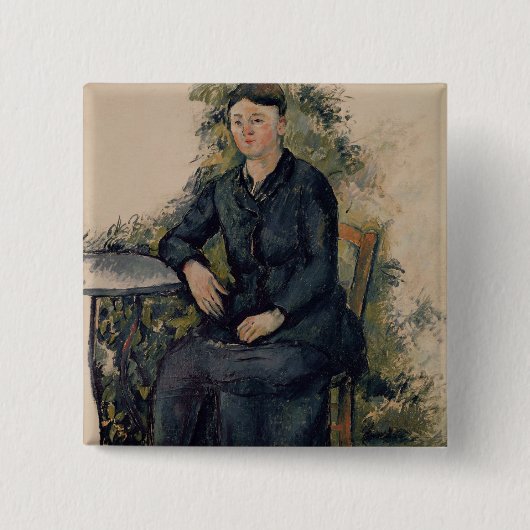 Madame Cezanne im Garten, 1880- Paul-Cezanne | Button (Vorderseite)
