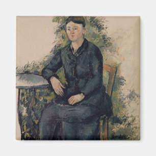 Madame Cezanne im Garten, 1880- Paul-Cezanne Magnet