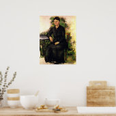 Madame Cezanne Im Garten - Paul Cezanne Poster (Küche)