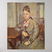 Madame Cezanne Leaning auf einem Tisch, 1873-77 Poster (Vorne)