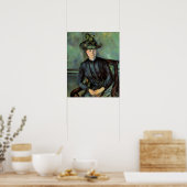 Madame Cezanne mit grünem Hut, Poster (Küche)