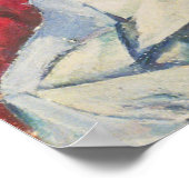 Madame Cezanne sewing Poster (Ecke)