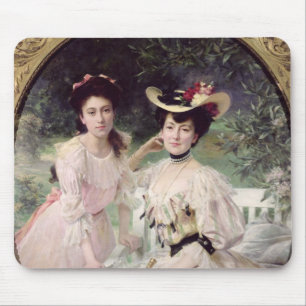 Madame Collas und ihre Daughter, Giselle, 1903 Mousepad