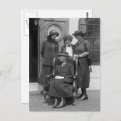 Madame Curie, Anfang der 1900er Postkarte (Vorne/Hinten)