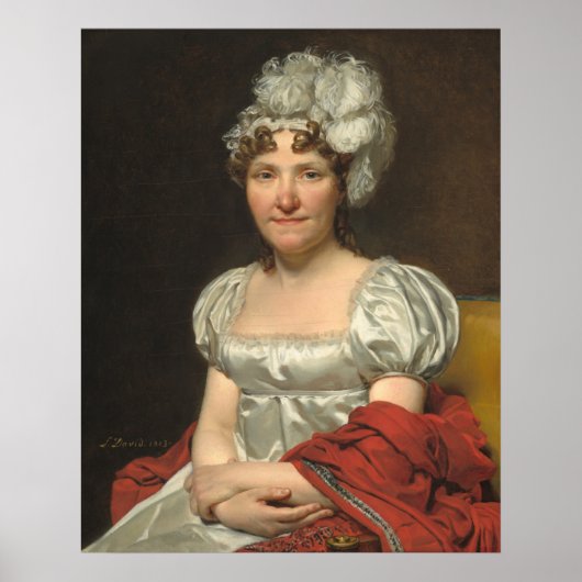 Madame David - Jacques-Louis David Fine Art Poster (Vorne)