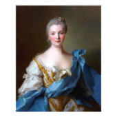 Madame de la Porte 1754 von Jean-Marc Nattier Fotodruck (Vorne)